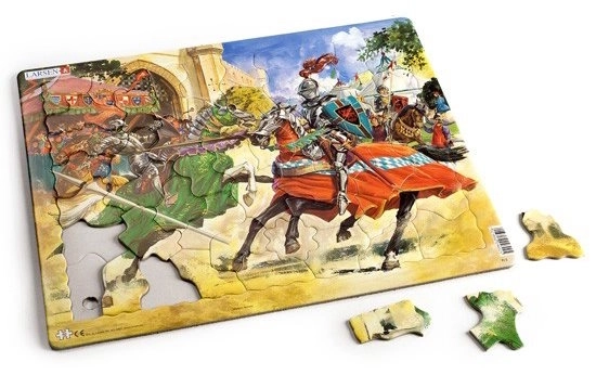 Ritterliches Turnier Puzzle 50 Teile