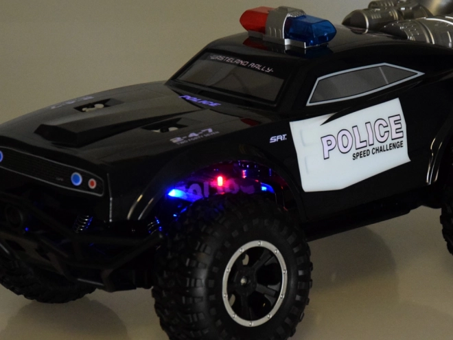 Großer ferngesteuerter Monstertruck POLIZEI Beleuchtung mit Fernbedienung RC0626