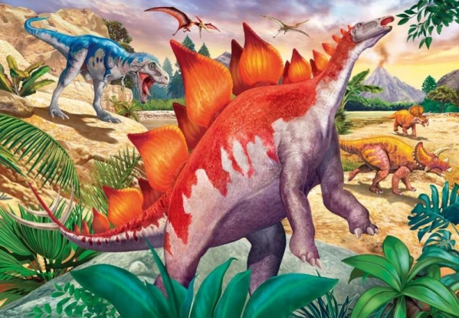 Dinosaurierwelt Puzzle 2x24 Teile