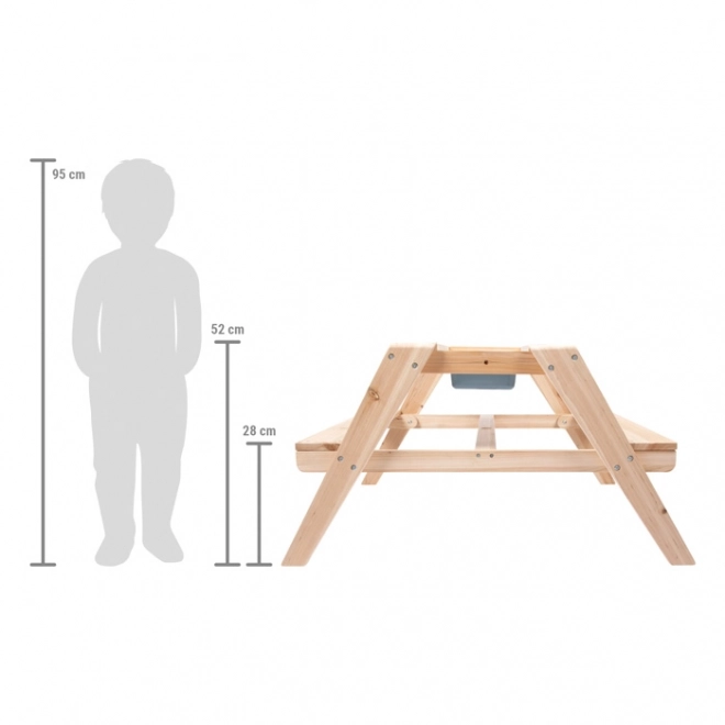 Kinder Outdoor Spieltisch 2-in-1