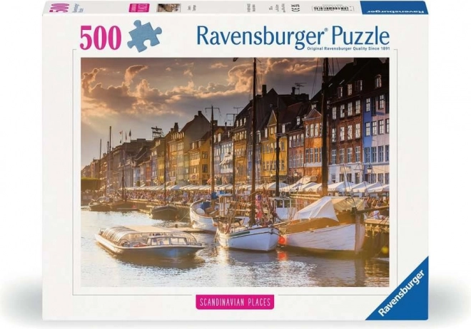 Ravensburger Puzzle Kopenhagen Sonnenuntergang 500 Teile