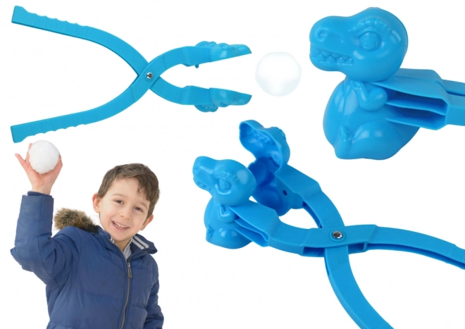 Schneeballmacher Dinosaurier Blau