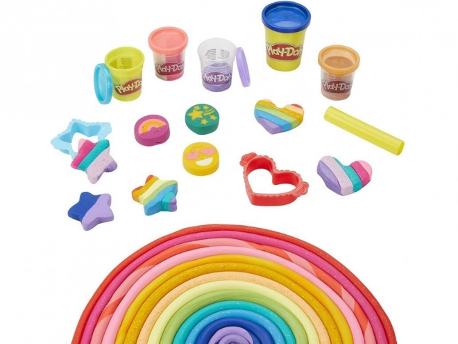 Hasbro Play-Doh Glitzerknete Kreativset