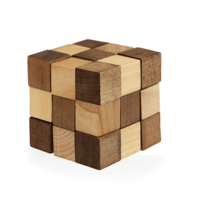 Holz-Puzzle-Würfel