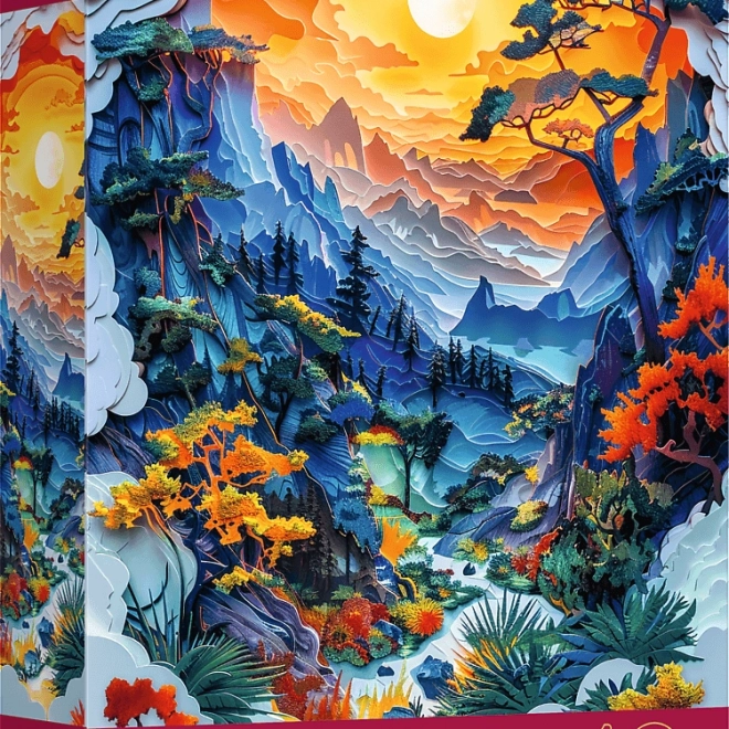 Trefl Puzzle Papierkunst: Tal 1000 Teile