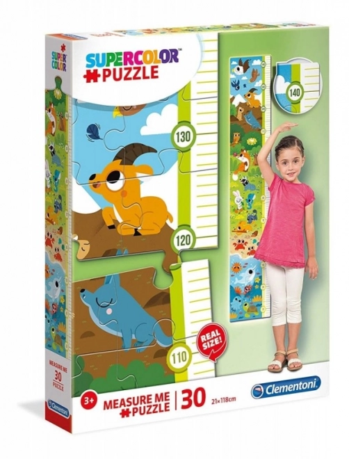 Clementoni Puzzle Maßband Tiere 30 Teile