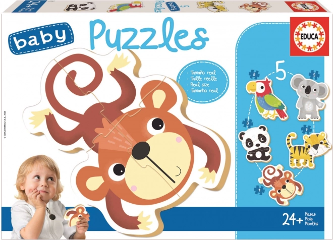 Educa Baby Puzzle Wildtiere für Kleinkinder