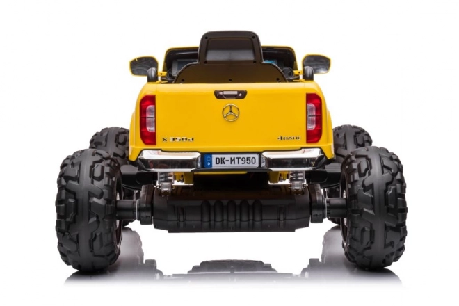 Elektrisches Kinderauto Mercedes DK-MT950 4x4 in Gold-Gelb