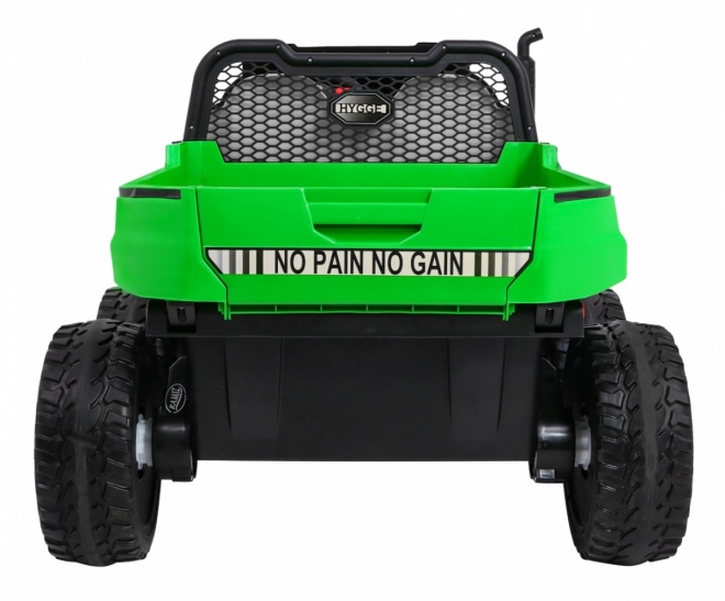 Bauernfahrzeug für 2 Kinder Grün + 4x4 + Fernsteuerung + Kipper + LED Audio