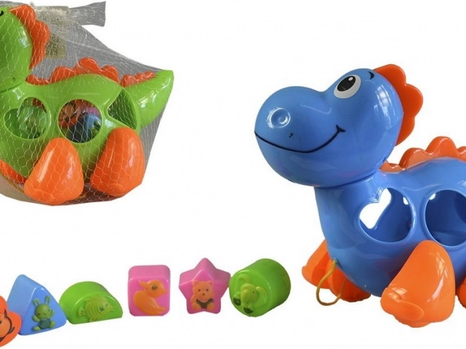 Dinosaurier mit Bausteinen 27 cm