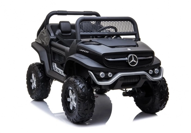 Mercedes Unimog Elektrofahrzeug für Kinder in Schwarz