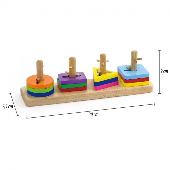 Holzpuzzle mit Formen
