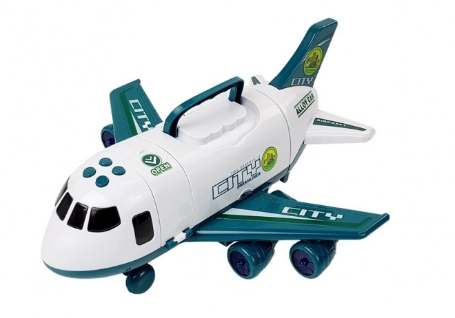 Transportflugzeug mit Lichtern und Sound CITY