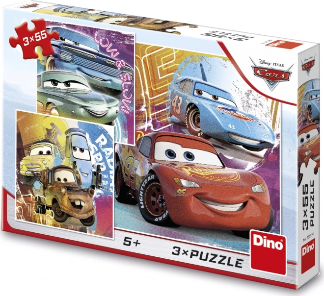 Puzzle mit Cars-Freunden 3x55 Teile