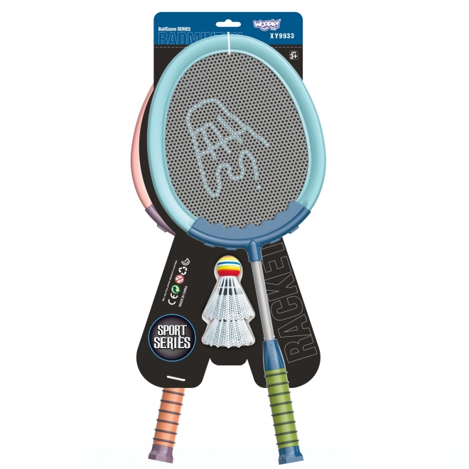 Woopie Badminton Set Mit 2 Schlägern Und Federbällen
