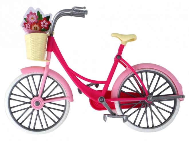 Anlily Puppe mit Fahrrad Set in Pink