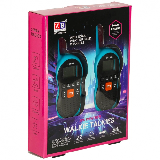 Walkie Talkie Set für Kinder, Reichweite 3 km