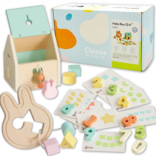 Pastellfarbenes Baby-Set von Classic World – Erste Lernspielzeuge von 12 bis 18 Monaten