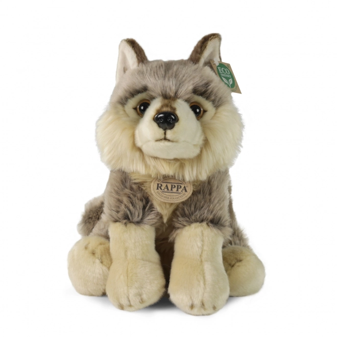 Sitzender Plüschwolf 30 cm