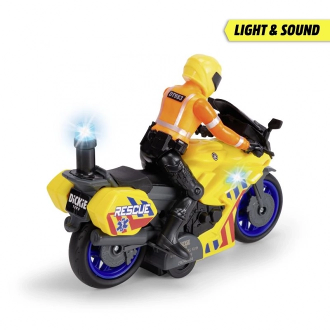 Rettungsmotorrad mit Fahrer 17 cm