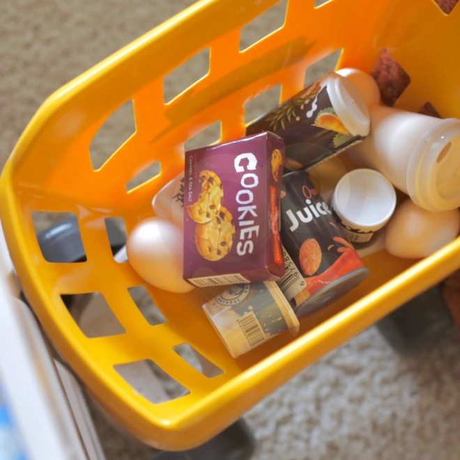 Supermarkt-Spielset mit Einkaufswagen und Zubehör