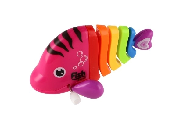 Mechanischer Fisch aus Kunststoff 11 cm, verschiedene Farben