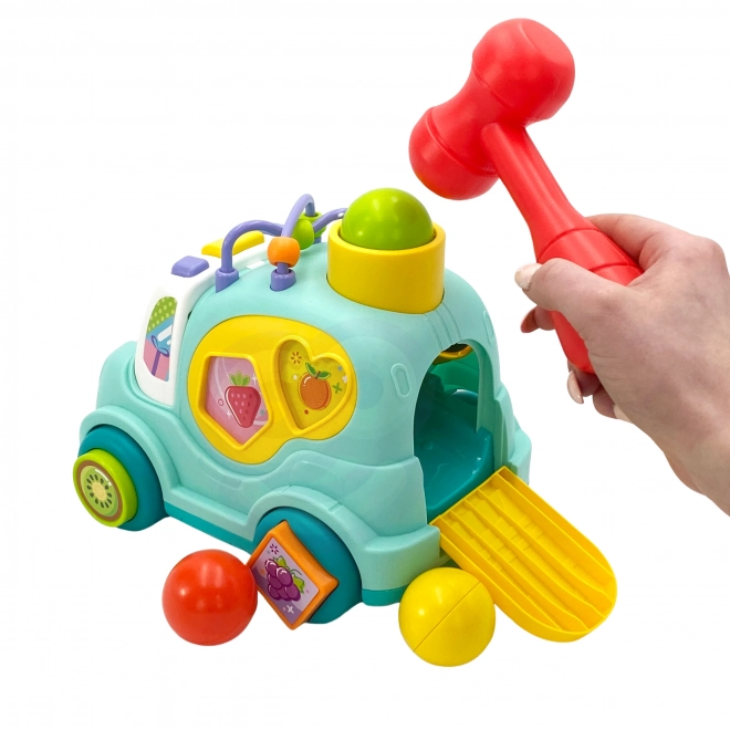 Interaktives musikalisches Auto Montessori Sortierer Blau