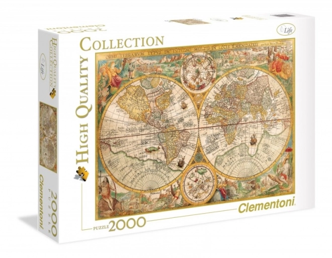 Clementoni Puzzle Historische Weltkarte 2000 Teile