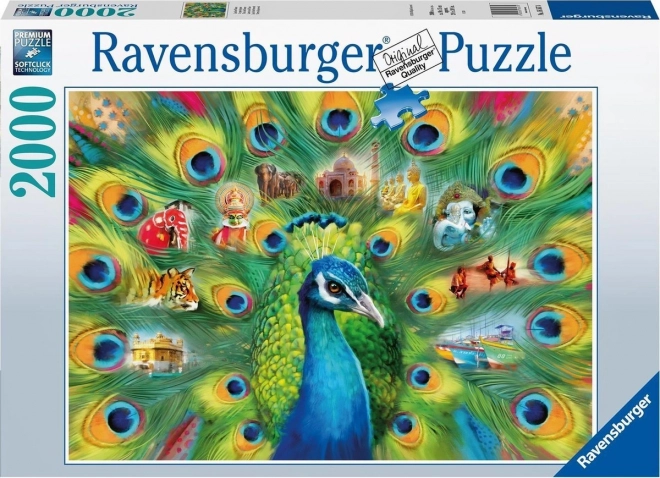 Ravensburger Puzzle Land des Pfaues 2000 Teile