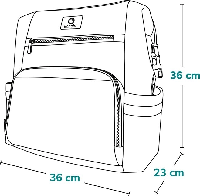 Lionelo Wickeltasche Cube Green Forest – Green Forest