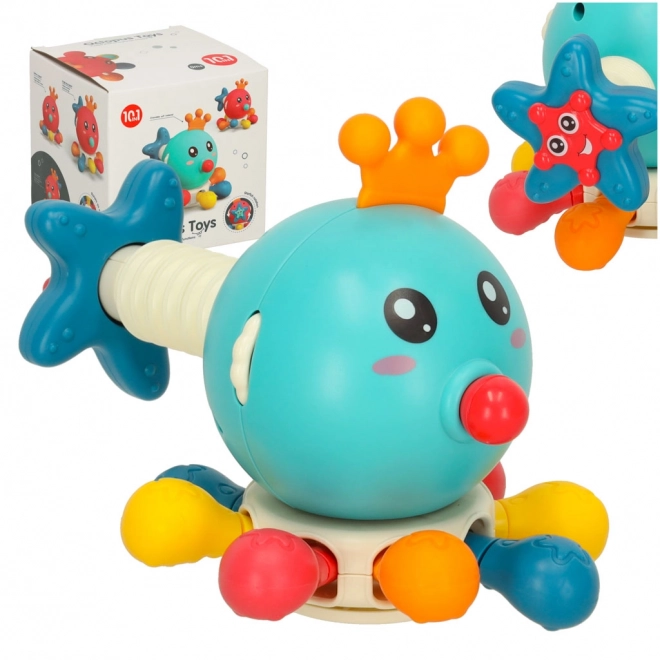 Sensory-Oktopus-Spielzeug für Babys Blau