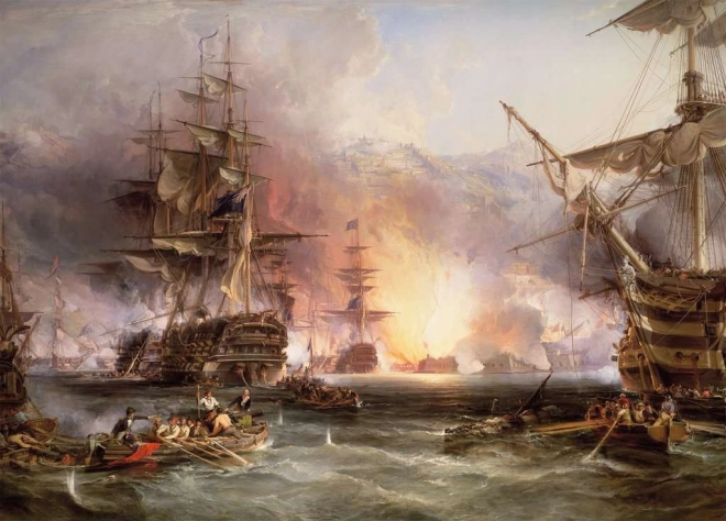 Historisches Motiv Bombardierung von Algier