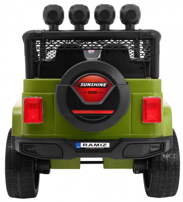 Geländewagen Raptor Drifter Grün + Fernsteuerung + Allradantrieb 4x4 + Stauraum + Langsamer Start + MP3 LED-Leuchte