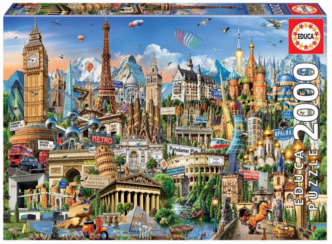 Educa Europa-Puzzle 2000 Teile