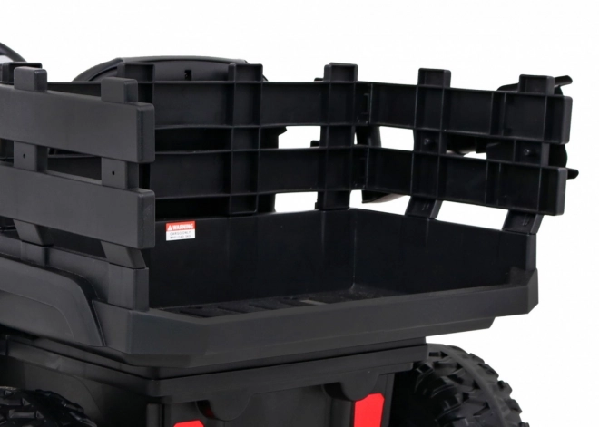 Bauernsammel-Pick-up für Kinder schwarz + Fernsteuerung + Gepäckträger + Schaufel + EVA + MP3 LED