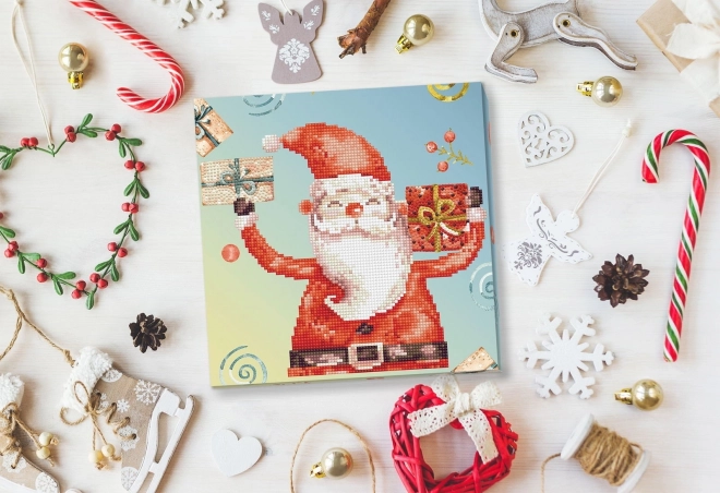 Diamond Dotz Set Weihnachtsmann feiert