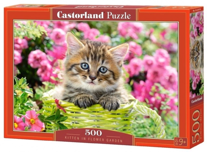 Puzzle Katze im Blumengarten 500 Teile von Castorland