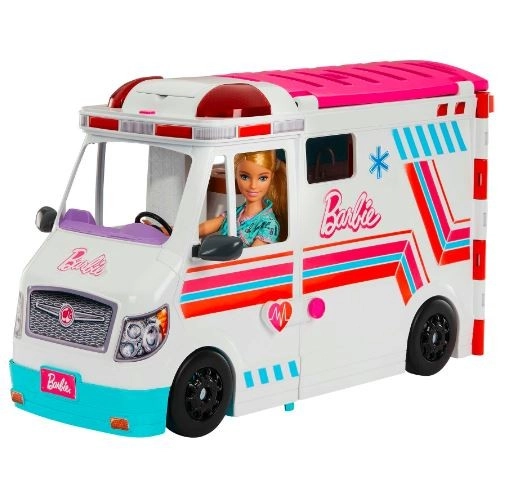 Barbie Krankenwagen und Klinik 2 in 1