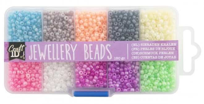 Bunte Perlen Set im Organizer