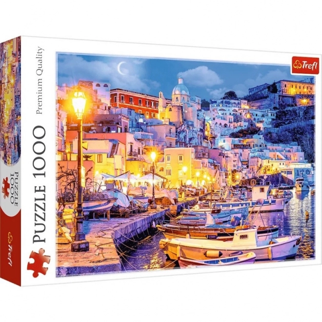 Puzzle 1000 Teile Insel Procida bei Nacht Italien
