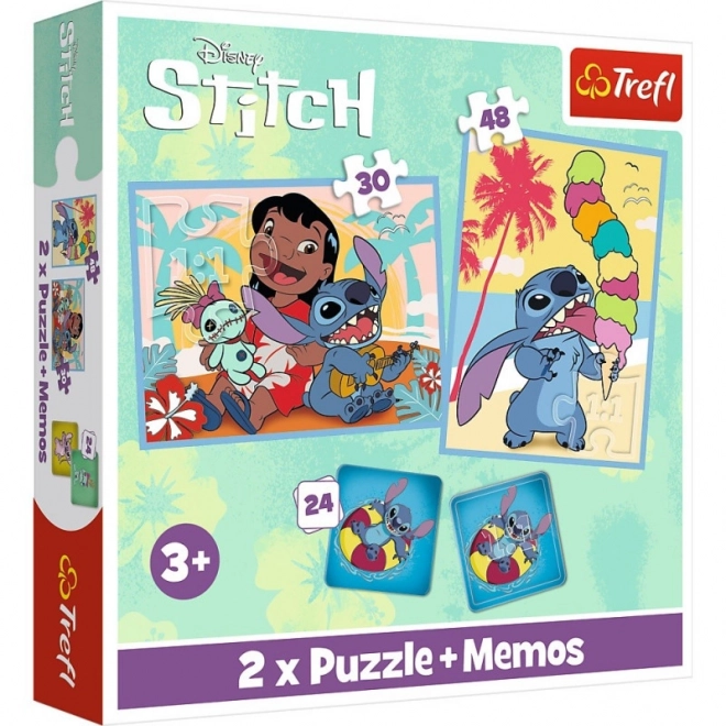 Lilo und Stitch Puzzle und Memo-Spiel Set