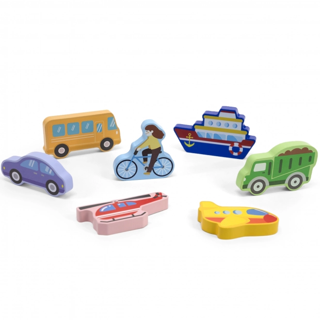 Holzpuzzle Verkehrsmittel