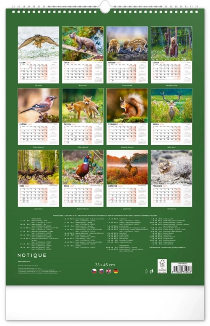 Wandkalender Jagd 2025