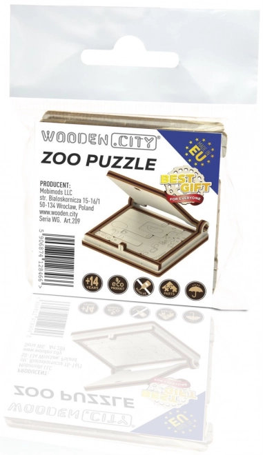 Holz-3D-Puzzle Zoo