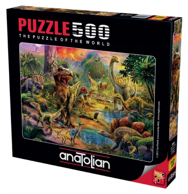 Dinosaurierreich 500-teiliges Puzzle