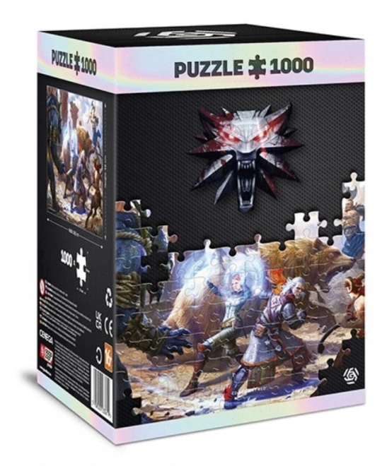 Puzzle Witcher - Geralt & Triss im Kampf 1000 Teile