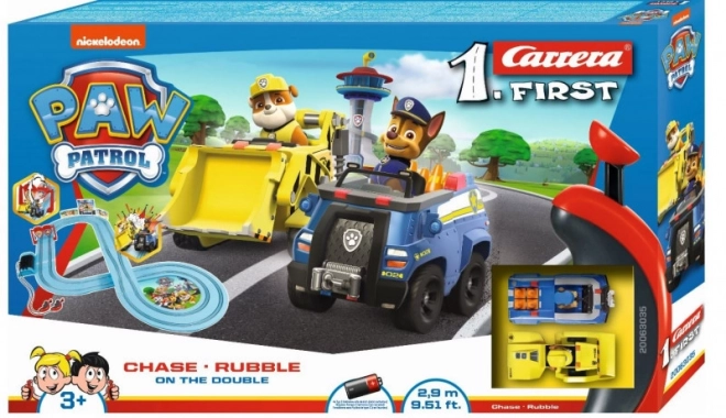 Erstes Rennbahn-Set PAW PATROL On the Double Chase Rubble