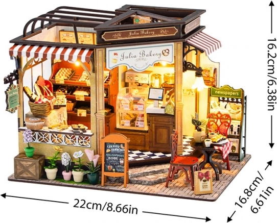 Miniaturenhaus Julias Bäckerei 2Kids Toys