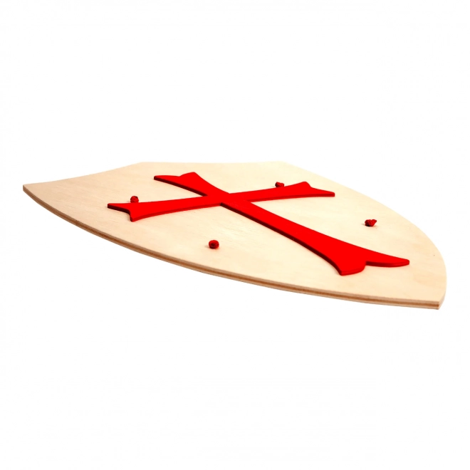 Holzschild mit Kreuz für Kinder