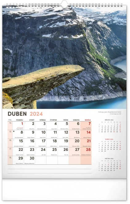 Wandkalender Landschaft 2024